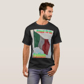 Italiaanse vlag trots om te zijn t-shirt (Voorkant volledig)