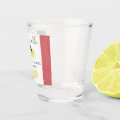 Italiaanse vlag Trouwdatum Uw namen Limoncello Shot Glas (Rechts)