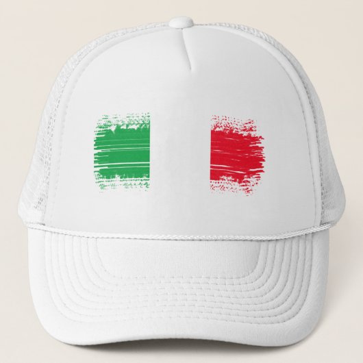 Italiaanse vlag trucker pet (Voorkant)