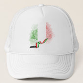Italiaanse vlag trucker pet (Voorkant)