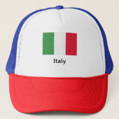Italiaanse vlag trucker pet (Voorkant)