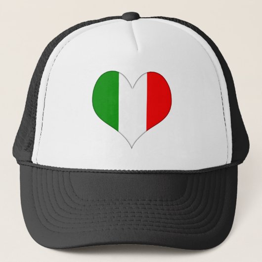Italiaanse vlag trucker pet (Voorkant)
