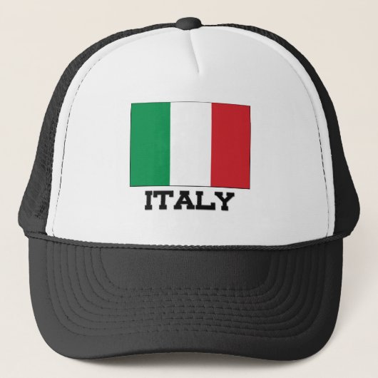 Italiaanse vlag trucker pet (Voorkant)