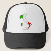 Italiaanse vlag trucker pet (Voorkant)