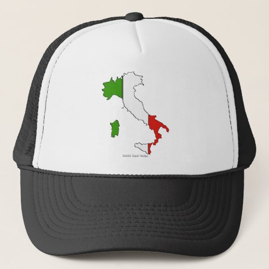Italiaanse vlag trucker pet (Voorkant)