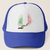 Italiaanse vlag trucker pet (Voorkant)