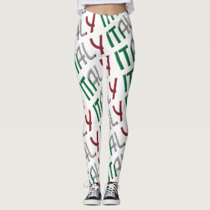 Italiaanse vlag Typografische voorkeuren Leggings