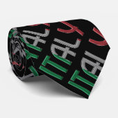 Italiaanse vlag Typografische voorkeuren Stropdas (Opgerold)