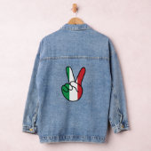 Italiaanse vlag V-teken Denim Jacket (Hangar)