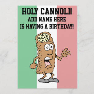 Italiaanse vlag van de Heilige Cannoli, geboorteda Kaart