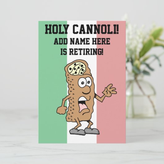 Italiaanse vlag van de Heilige Cannoli , Italië -  Kaart (Staand voorkant)