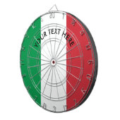 Italiaanse vlag van het Italiaanse dartboard Dartbord (Voorkant Rechts)