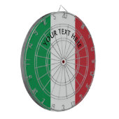 Italiaanse vlag van het Italiaanse dartboard Dartbord (Voorkant Links)