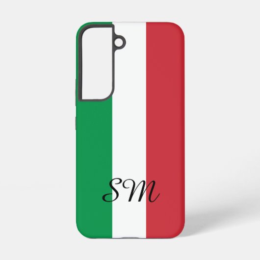 Italiaanse vlag van het Italiaanse douanemonogram Samsung Galaxy Hoesje (Achterkant)