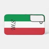 Italiaanse vlag van het Italiaanse douanemonogram Samsung Galaxy Hoesje (Achterkant horizontaal)