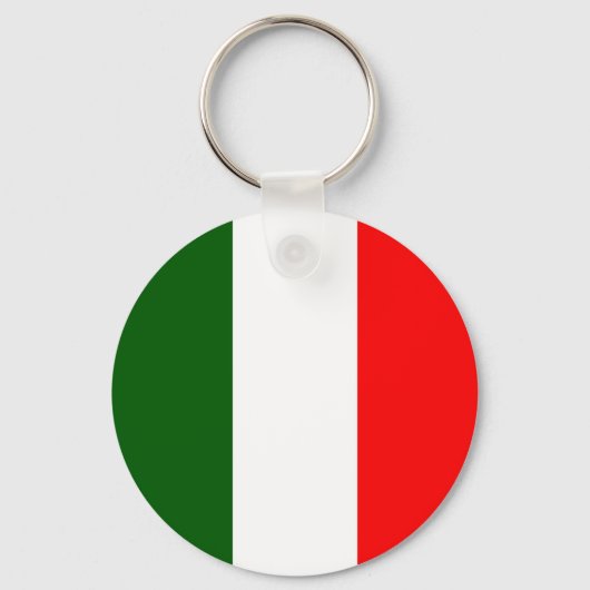 Italiaanse vlag van hoge kwaliteit sleutelhanger (Voorkant)