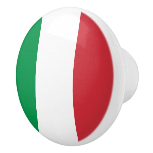 Italiaanse vlag van Italiaanse deur- en trekknoppe Keramische Knop (Rechts)