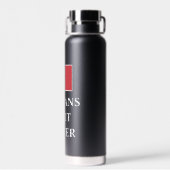 Italiaanse vlag van Italië aangepaste waterfles (Achterkant)