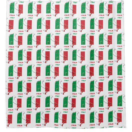 ITALIAANSE VLAG VAN ITALIË DOUCHEGORDIJN (Voorkant)