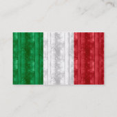 Italiaanse vlag van Wooden Visitekaartje (Achterkant)