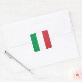 Italiaanse vlag vierkante sticker (Envelop)