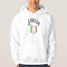 Italiaanse Vlag Vintage Sweater met Kap