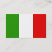 Italiaanse vlag visitekaartje (Achterkant)