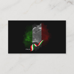 Italiaanse vlag visitekaartje
