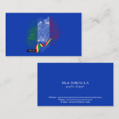 Italiaanse vlag visitekaartje (Voorkant / Achterkant)