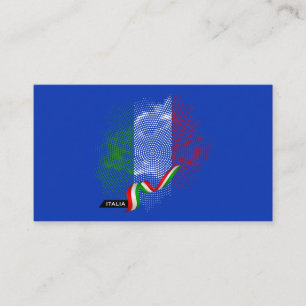 Italiaanse vlag visitekaartje