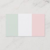 Italiaanse vlag visitekaartje (Achterkant)