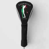Italiaanse vlag Viva l'Italia Italiaanse vlag Golf Golfheadcover (Voorkant)
