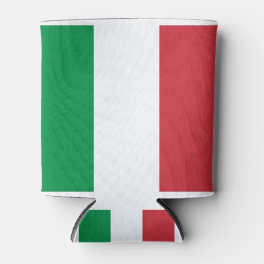 Italiaanse vlag, vlag van italië, italië blikjeskoeler (Voorkant)