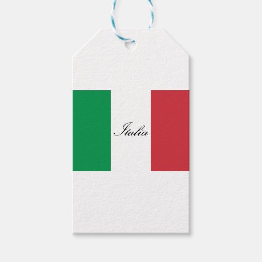 Italiaanse vlag - vlag van Italië - Italië Cadeaulabel (Voorkant)