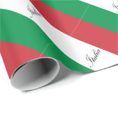 Italiaanse vlag - vlag van Italië - Italië Cadeaupapier (Rol Hoek)