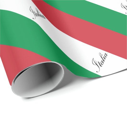 Italiaanse vlag - vlag van Italië - Italië Cadeaupapier (Rol Hoek)