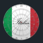 Italiaanse vlag - vlag van Italië - Italië Dartbord<br><div class="desc">Italiaanse vlag - vlag - Italië,  italië,  italiaanse vlag,  italiaans, italia, internationaal, vlaggen van de wereld, europa, thuishaven, landen</div>