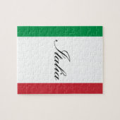 Italiaanse vlag - vlag van Italië - Italië Legpuzzel (Horizontaal)