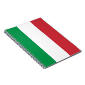 Italiaanse vlag, vlag van italië, italië notitieboek (Rechterzijde)