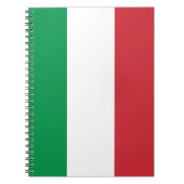 Italiaanse vlag, vlag van italië, italië notitieboek (Voorkant)