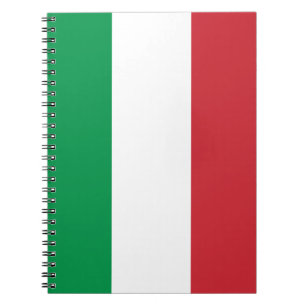 Italiaanse vlag, vlag van italië, italië notitieboek