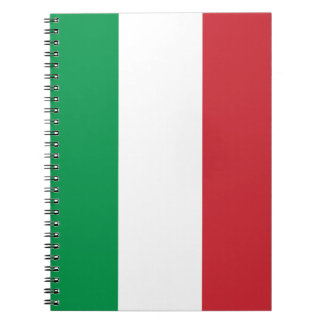 Italiaanse vlag, vlag van italië, italië notitieboek