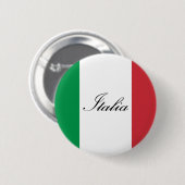 Italiaanse vlag - vlag van Italië - Italië Ronde Button 5,7 Cm (Voorkant /achterkant)