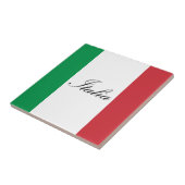 Italiaanse vlag - vlag van Italië - Italië Tegeltje (Zijkant)