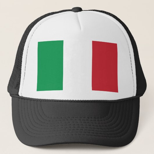Italiaanse vlag, vlag van italië, italië trucker pet (Voorkant)
