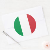 Italiaanse vlag, vlag van Italië Ronde Sticker (Envelop)