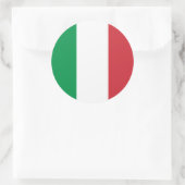 Italiaanse vlag, vlag van Italië Ronde Sticker (Tas)