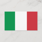 Italiaanse vlag, vlag van Italië Visitekaartje (Voorkant)