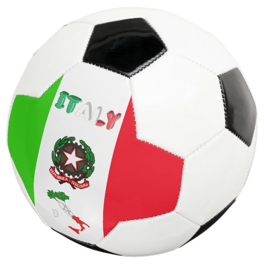 Italiaanse vlag voetbal (Drie kwart)