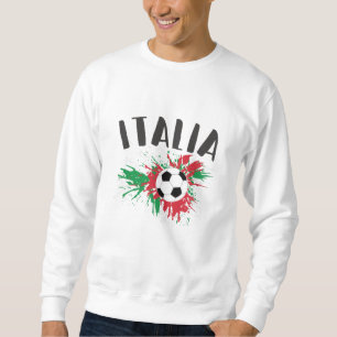 Italiaanse vlag Voetbal Grunge Trui